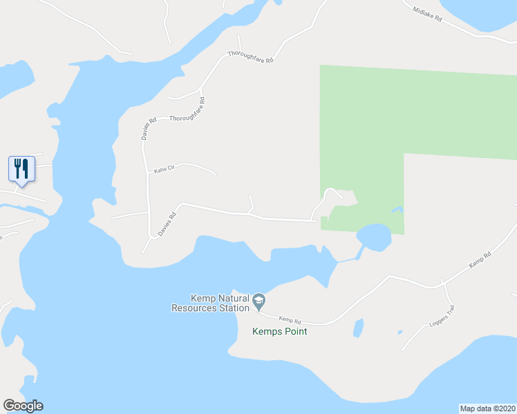 map of restaurants, bars, coffee shops, grocery stores, and more near 9144 Davies Road in Minocqua