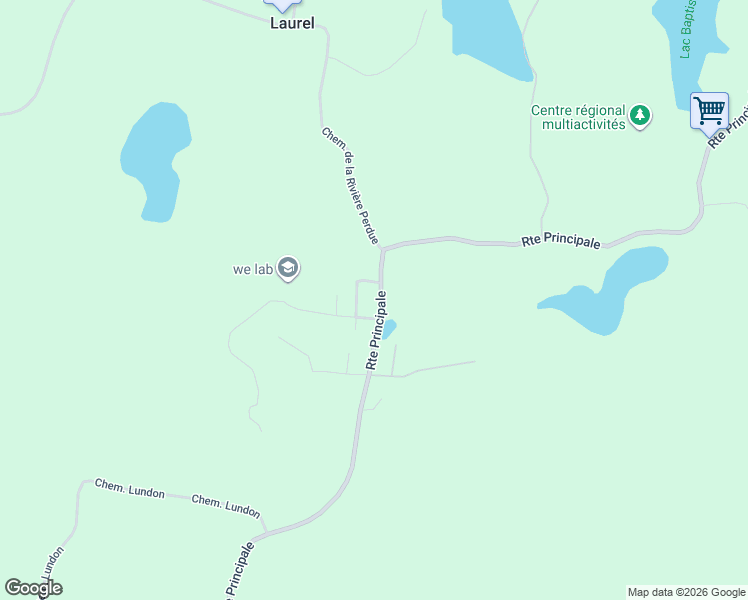 map of restaurants, bars, coffee shops, grocery stores, and more near 3740 Route Principale in Wentworth-Nord