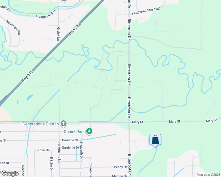 map of restaurants, bars, coffee shops, grocery stores, and more near 2522 Meadow Creek Drive in Billings