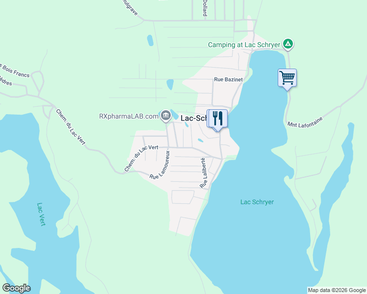 map of restaurants, bars, coffee shops, grocery stores, and more near 9 Chemin du Lac Vert in Montpellier