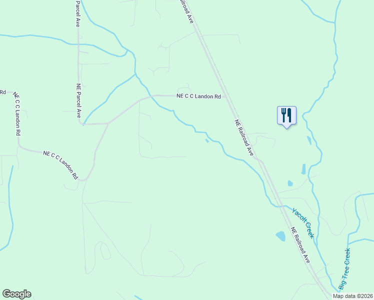 map of restaurants, bars, coffee shops, grocery stores, and more near 26129 Northeast C C Landon Road in Yacolt