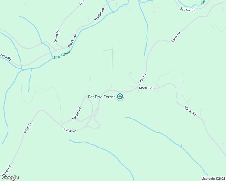 map of restaurants, bars, coffee shops, grocery stores, and more near Cater Road in Warren