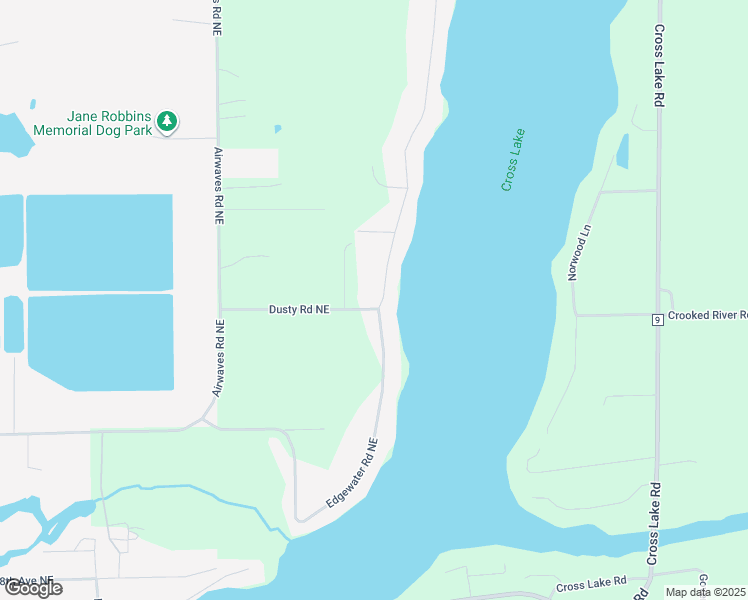 map of restaurants, bars, coffee shops, grocery stores, and more near 16050 Rose Lane Northeast in Pine City