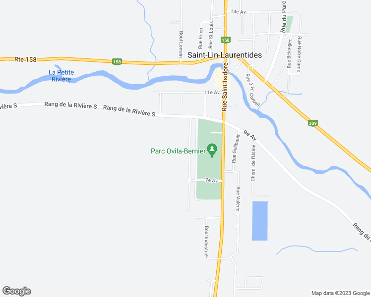 map of restaurants, bars, coffee shops, grocery stores, and more near 415 Rue Prud'Homme in Saint-Lin-Laurentides