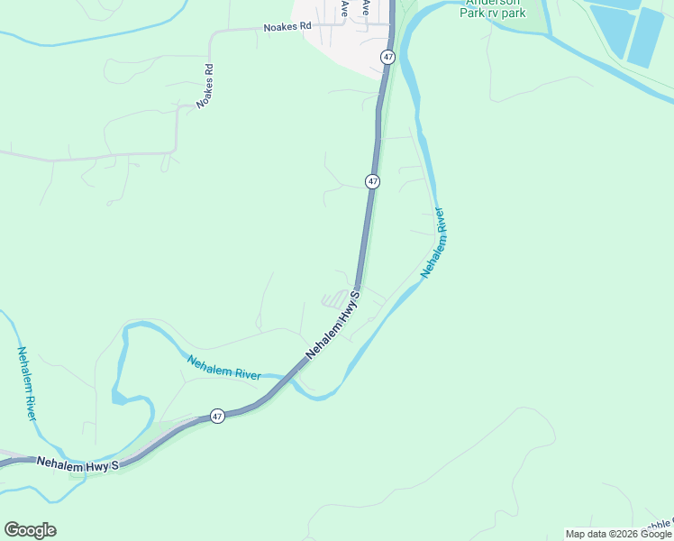 map of restaurants, bars, coffee shops, grocery stores, and more near 58645 Nehalem Highway South in Vernonia