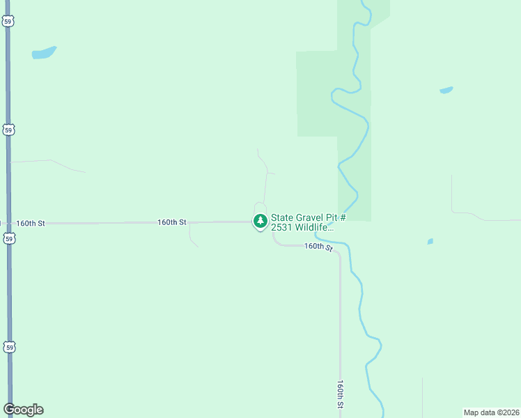 map of restaurants, bars, coffee shops, grocery stores, and more near 15306 160th Street in Barrett