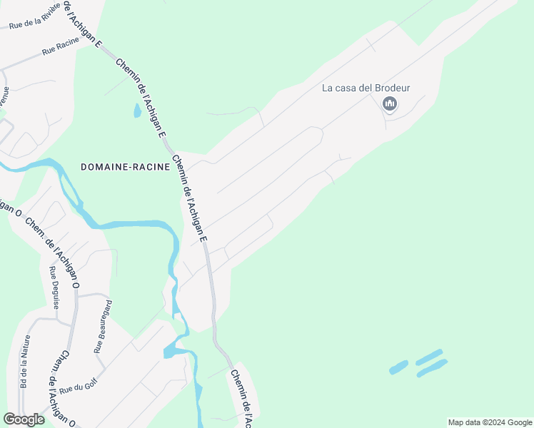 map of restaurants, bars, coffee shops, grocery stores, and more near Rue de Bedonia in Sainte-Sophie