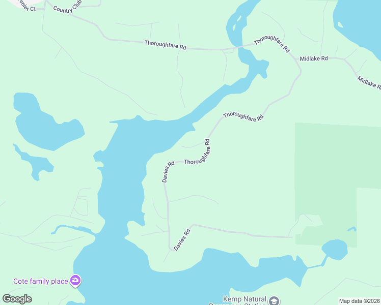 map of restaurants, bars, coffee shops, grocery stores, and more near 8991 Thoroughfare Road in Minocqua