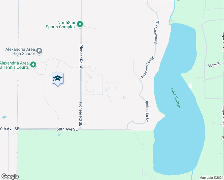 map of restaurants, bars, coffee shops, grocery stores, and more near 4541 Arbor Crossing Southeast in Alexandria