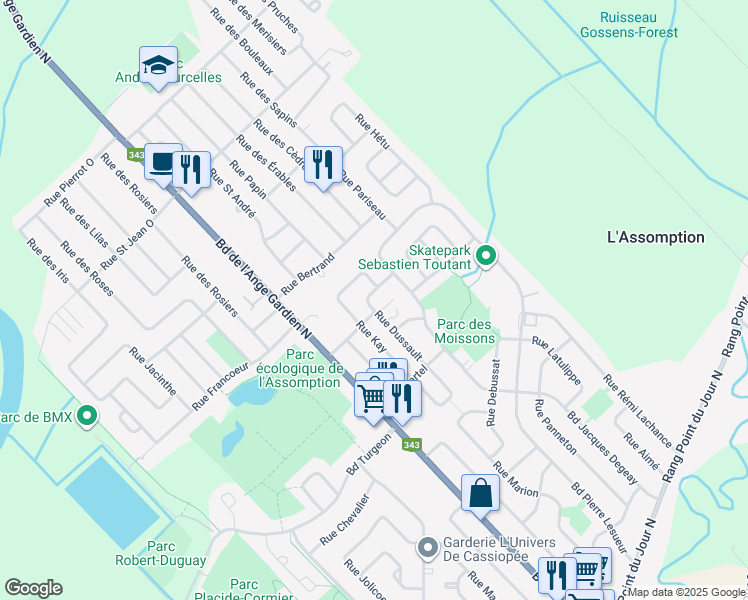 1210 Rue Dussault, L'Assomption QC Walk Score