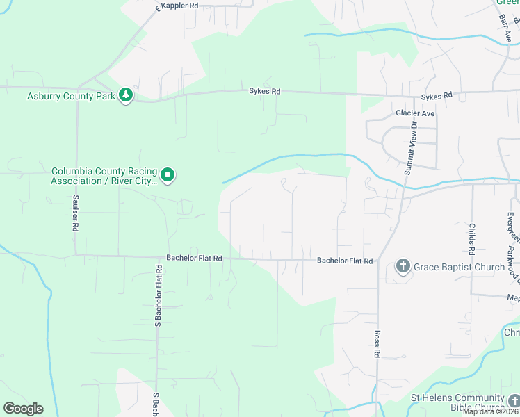 map of restaurants, bars, coffee shops, grocery stores, and more near 58968 Hovland Way in St. Helens