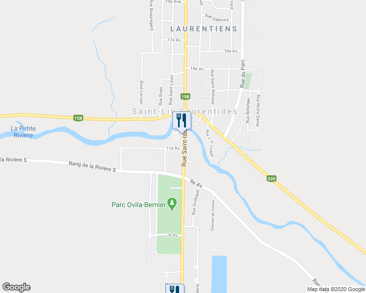 map of restaurants, bars, coffee shops, grocery stores, and more near 680 Rue Saint-Isidore in Saint-Lin-Laurentides