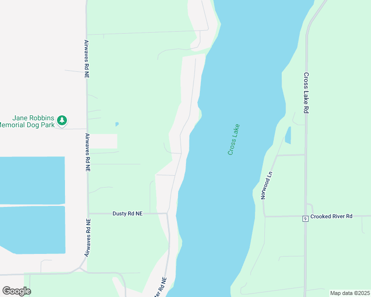 map of restaurants, bars, coffee shops, grocery stores, and more near 16562 Edgewater Road Northeast in Pine City