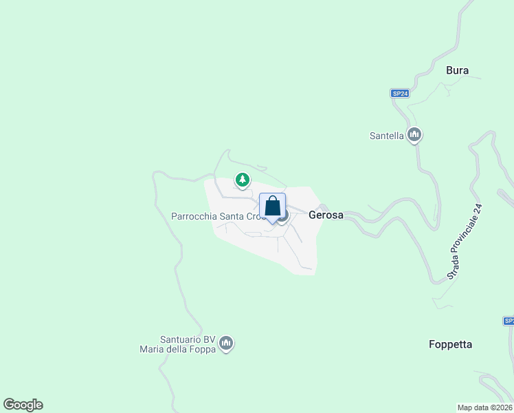 map of restaurants, bars, coffee shops, grocery stores, and more near 5 Via IV Novembre in Gerosa