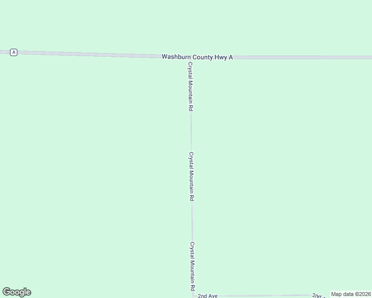 map of restaurants, bars, coffee shops, grocery stores, and more near N5953 Crystal Mountain Road in Spooner