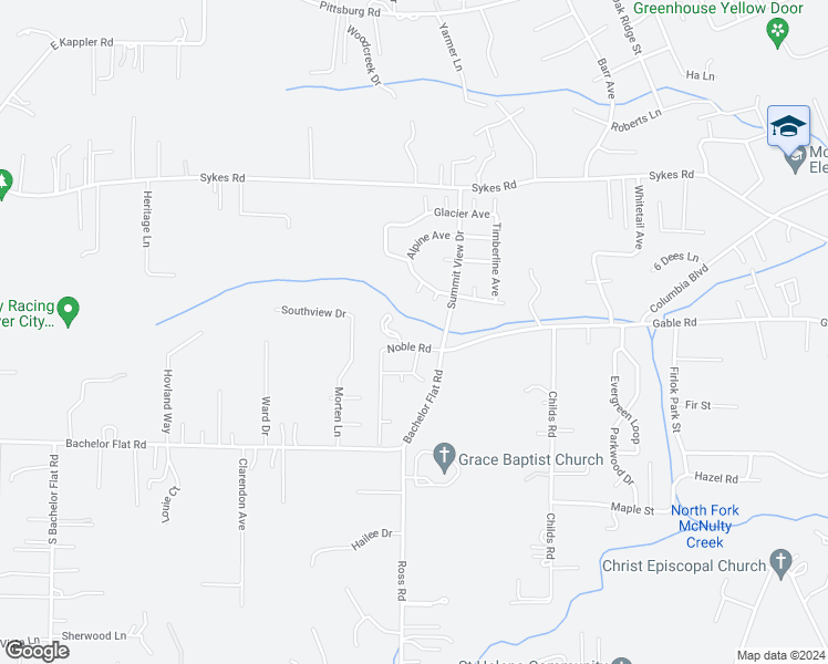 map of restaurants, bars, coffee shops, grocery stores, and more near 34579 Noble Road in St. Helens