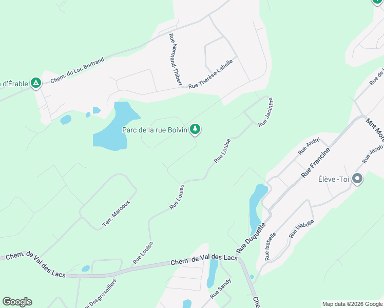 map of restaurants, bars, coffee shops, grocery stores, and more near 713 Rue Boivin in Sainte-Sophie