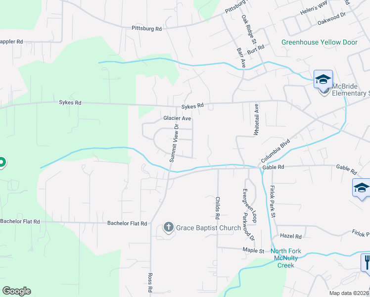 map of restaurants, bars, coffee shops, grocery stores, and more near 58930 Tundra Court in St. Helens