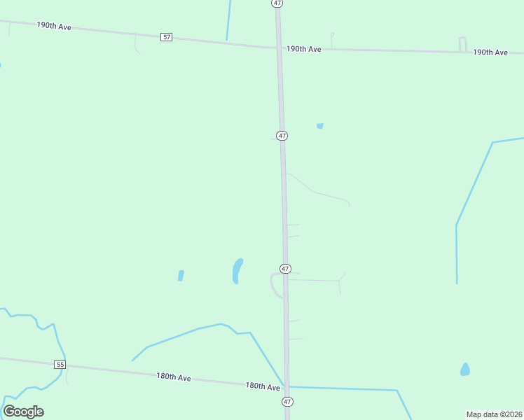 map of restaurants, bars, coffee shops, grocery stores, and more near 1853 State Highway 47 in Ogilvie