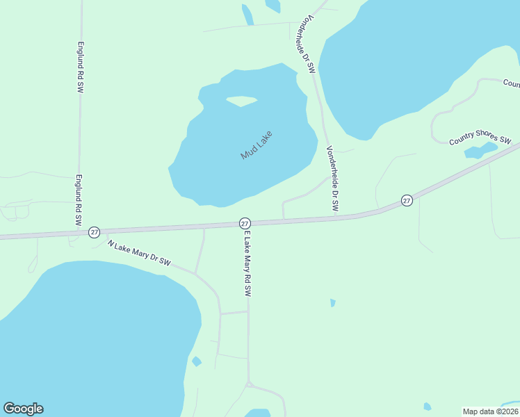 map of restaurants, bars, coffee shops, grocery stores, and more near 5453 Minnesota 27 in Alexandria