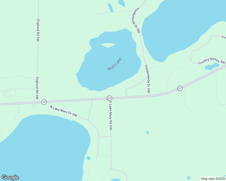 map of restaurants, bars, coffee shops, grocery stores, and more near 5453 Minnesota 27 in Alexandria