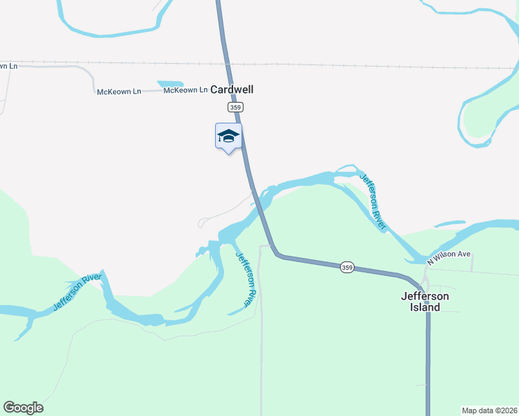 map of restaurants, bars, coffee shops, grocery stores, and more near 63 Montana 359 in Whitehall