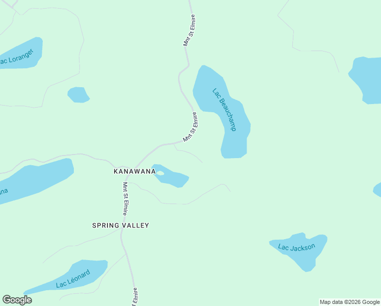 map of restaurants, bars, coffee shops, grocery stores, and more near Chemin du Barrage in Saint-Sauveur
