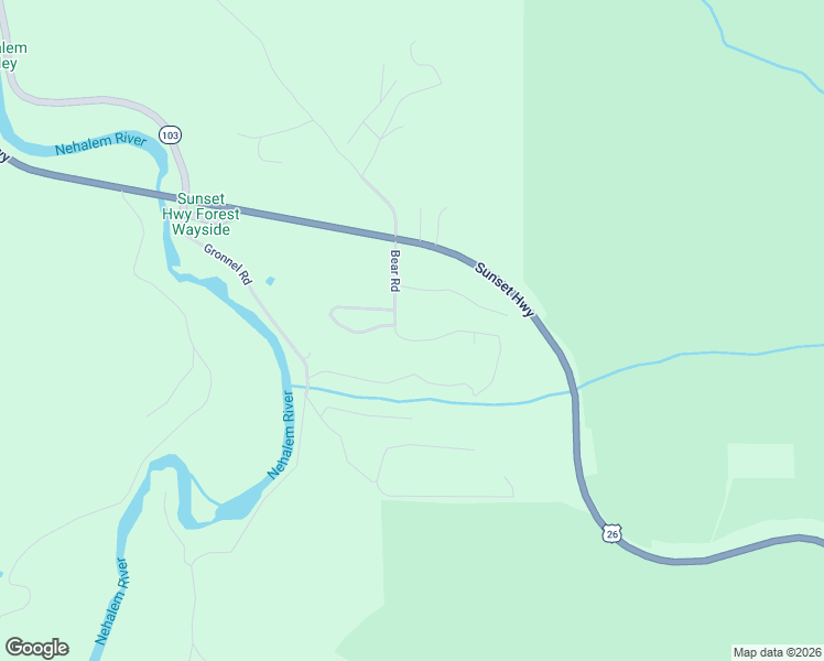 map of restaurants, bars, coffee shops, grocery stores, and more near 81217 Bear Road in Seaside