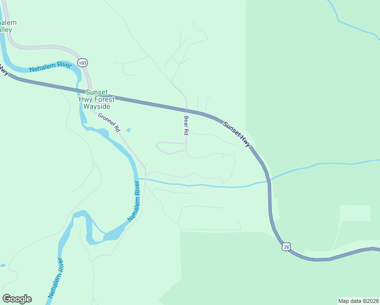 map of restaurants, bars, coffee shops, grocery stores, and more near 81236 Bear Road in Seaside