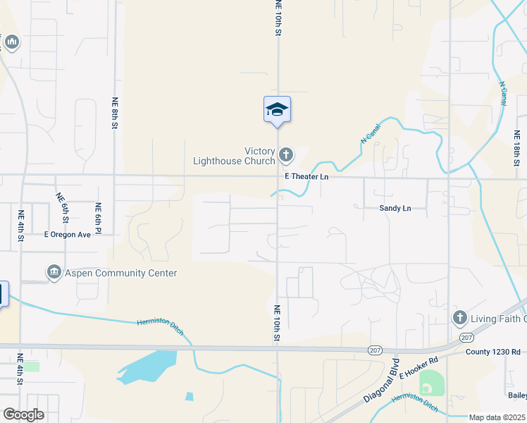 map of restaurants, bars, coffee shops, grocery stores, and more near 1800 Northeast 10th Street in Hermiston