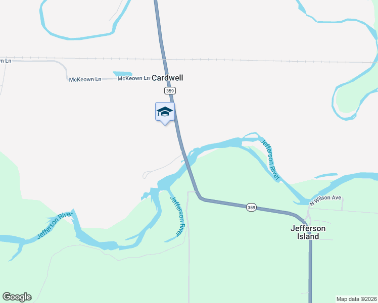 map of restaurants, bars, coffee shops, grocery stores, and more near 53-63 Highway 359 in Whitehall