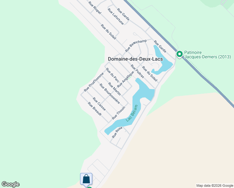 map of restaurants, bars, coffee shops, grocery stores, and more near 625 Rue Martin in Montérégie