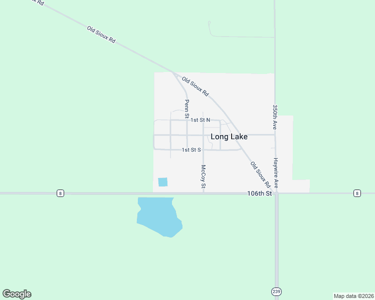 map of restaurants, bars, coffee shops, grocery stores, and more near 100 Penn Street in Long Lake