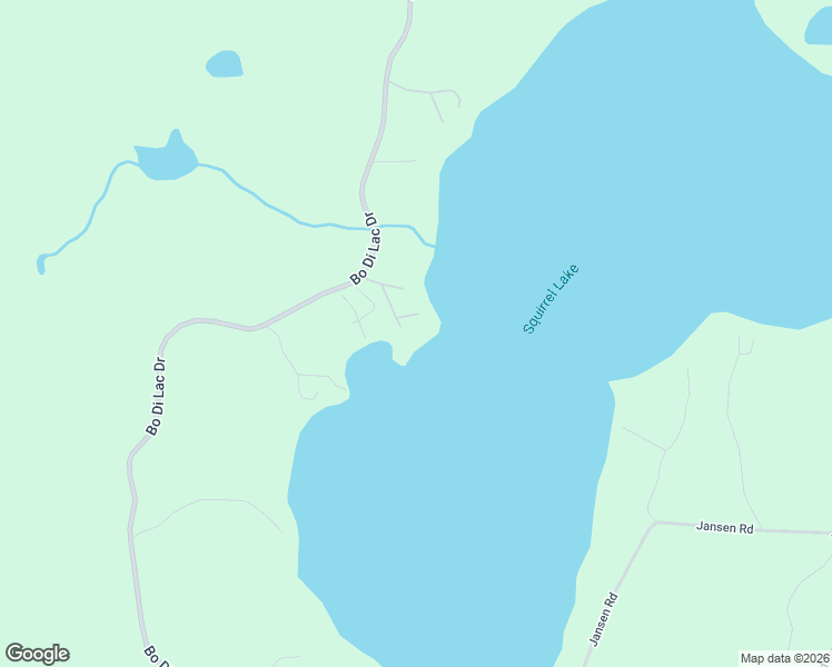 map of restaurants, bars, coffee shops, grocery stores, and more near 8138 Bo Di Lac Drive in Minocqua