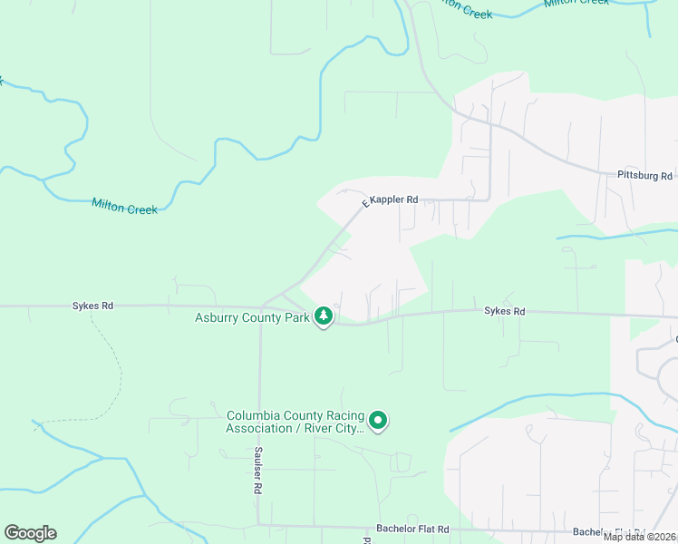map of restaurants, bars, coffee shops, grocery stores, and more near 33997 Sykes Road in St. Helens