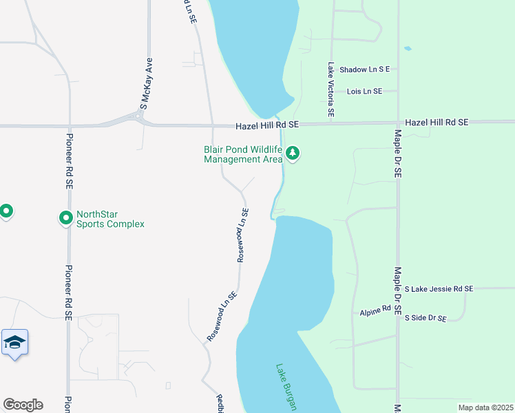 map of restaurants, bars, coffee shops, grocery stores, and more near 3711 Rosewood Lane Southeast in Alexandria