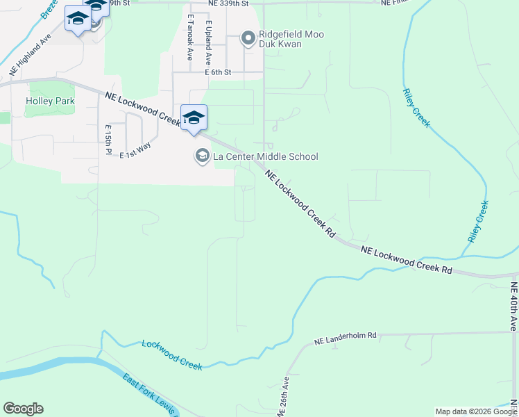 map of restaurants, bars, coffee shops, grocery stores, and more near 225 E 24TH Ave in La Center