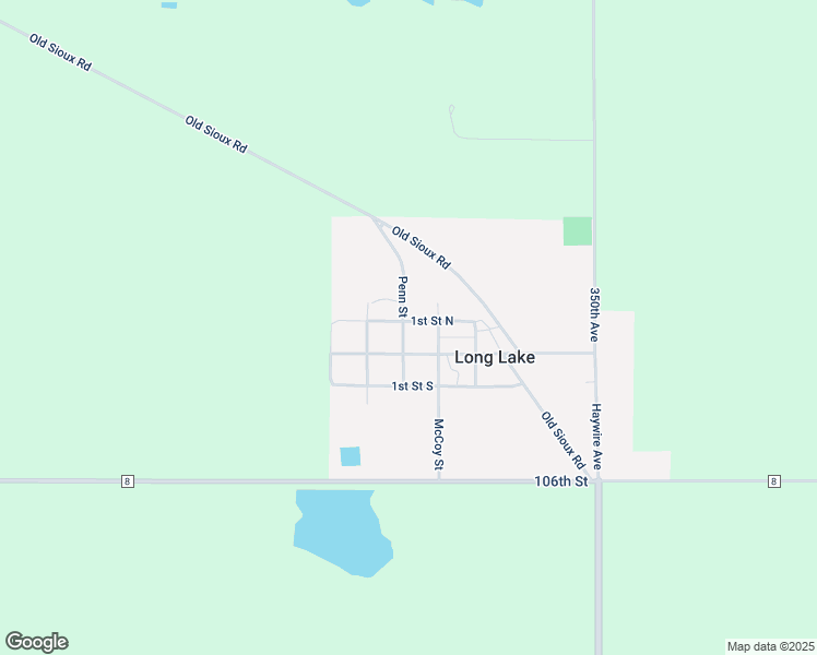 map of restaurants, bars, coffee shops, grocery stores, and more near 112 Penn Street in Long Lake
