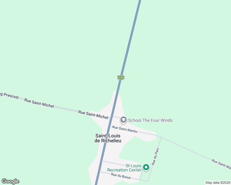 map of restaurants, bars, coffee shops, grocery stores, and more near 879 Rue Principale in Montérégie