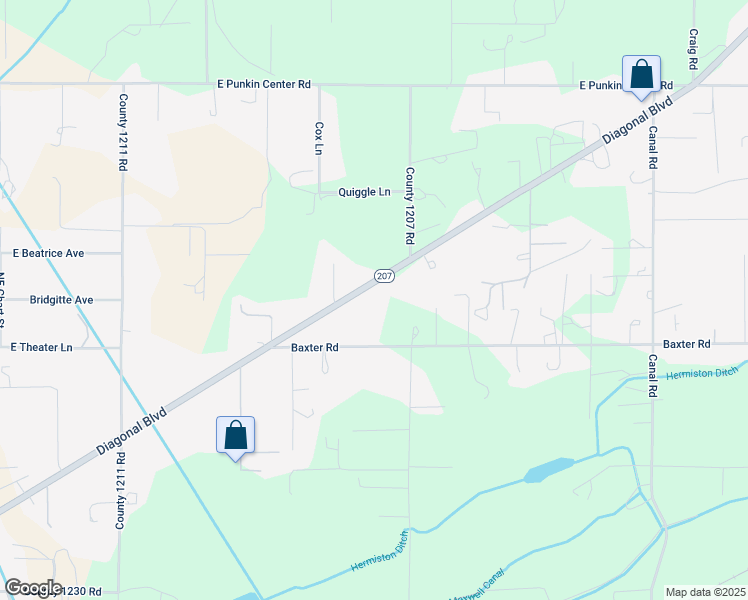 map of restaurants, bars, coffee shops, grocery stores, and more near 32154 Diagonal Boulevard in Hermiston