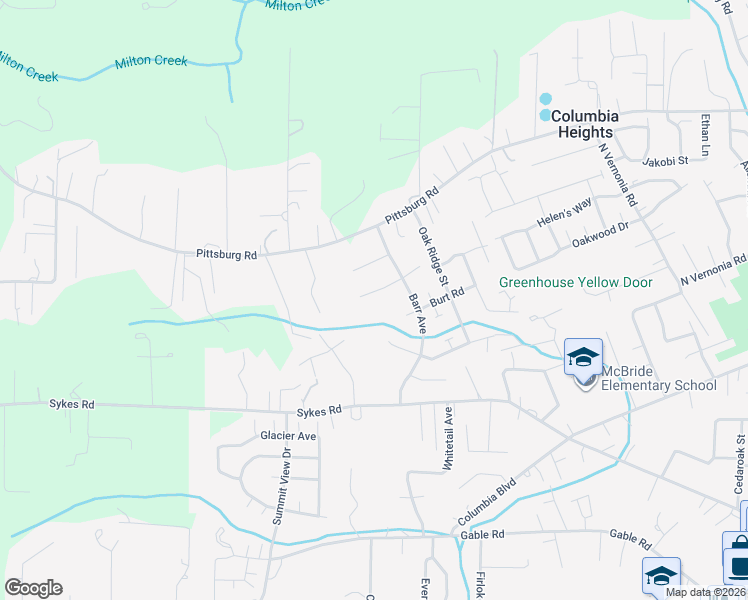 map of restaurants, bars, coffee shops, grocery stores, and more near 34826 Edna Barr Lane in St. Helens