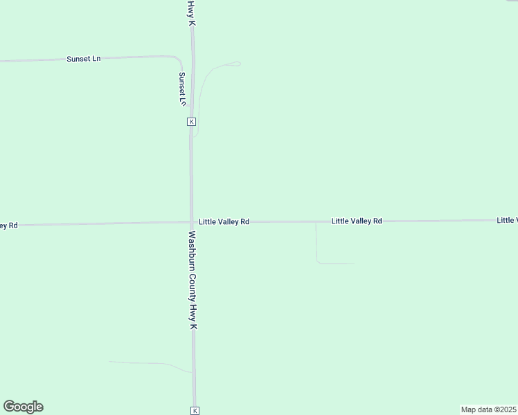 map of restaurants, bars, coffee shops, grocery stores, and more near W6828 Little Valley Road in Spooner