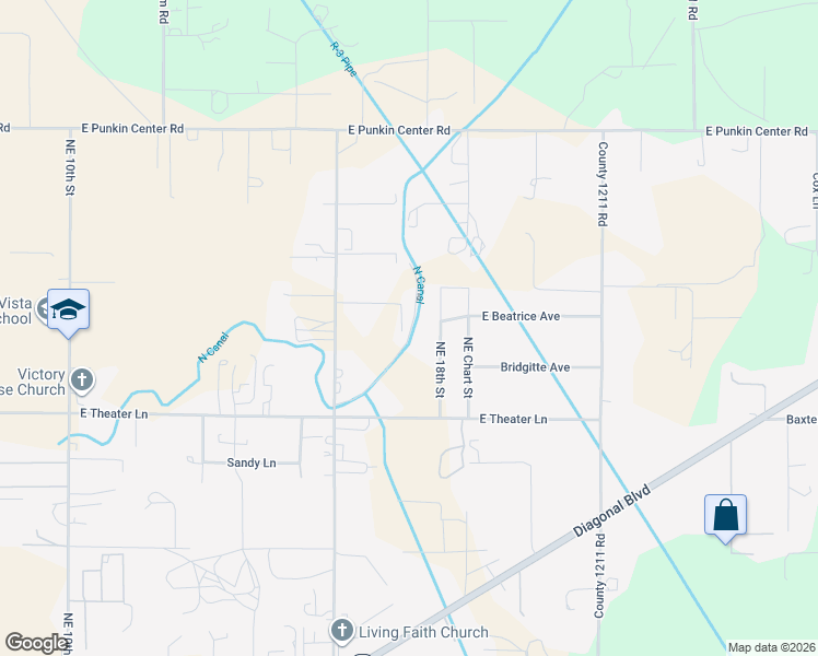 map of restaurants, bars, coffee shops, grocery stores, and more near 1745 Stone Lane in Hermiston