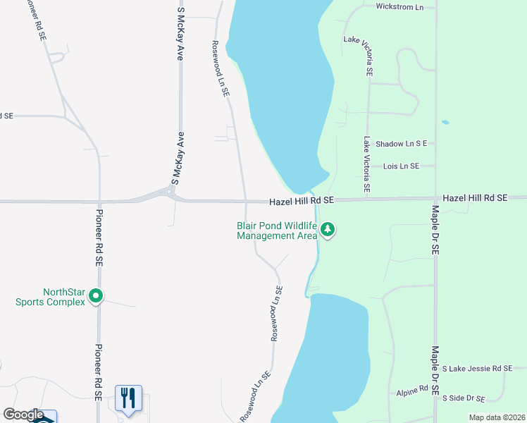 map of restaurants, bars, coffee shops, grocery stores, and more near 2002 Hazel Hill Road Southeast in Alexandria