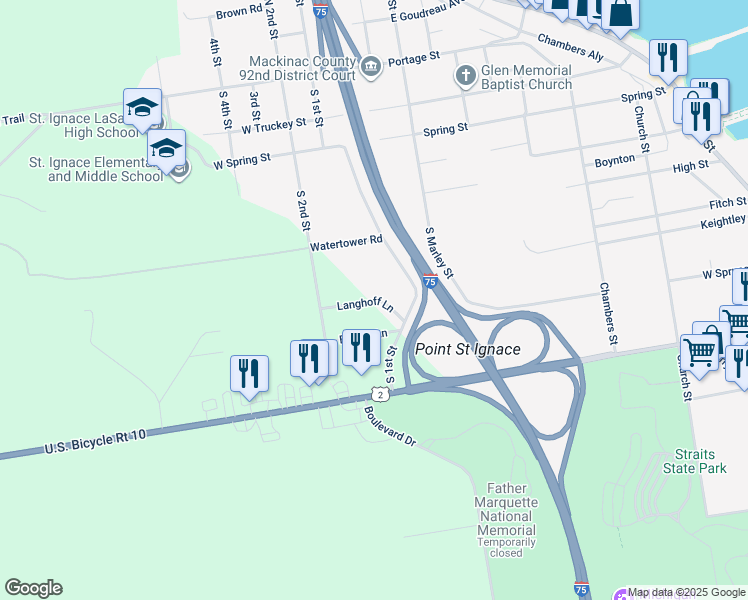 Map Of St Ignace Mi Maping Resources
