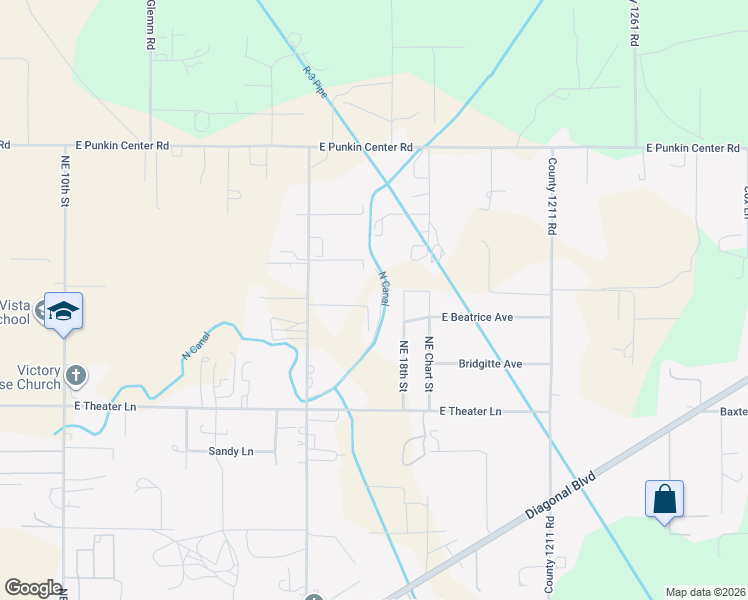 map of restaurants, bars, coffee shops, grocery stores, and more near 1745 Stone Lane in Hermiston