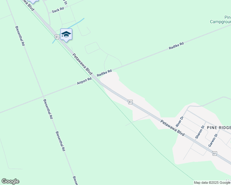 map of restaurants, bars, coffee shops, grocery stores, and more near 2167 Petawawa Boulevard in Pembroke