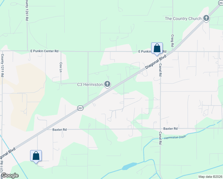 map of restaurants, bars, coffee shops, grocery stores, and more near 32350 Diagonal Boulevard in Hermiston