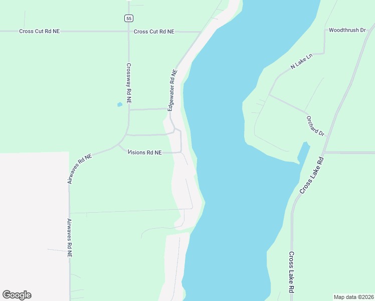 map of restaurants, bars, coffee shops, grocery stores, and more near 17960 Edgewater Road Northeast in Pine City