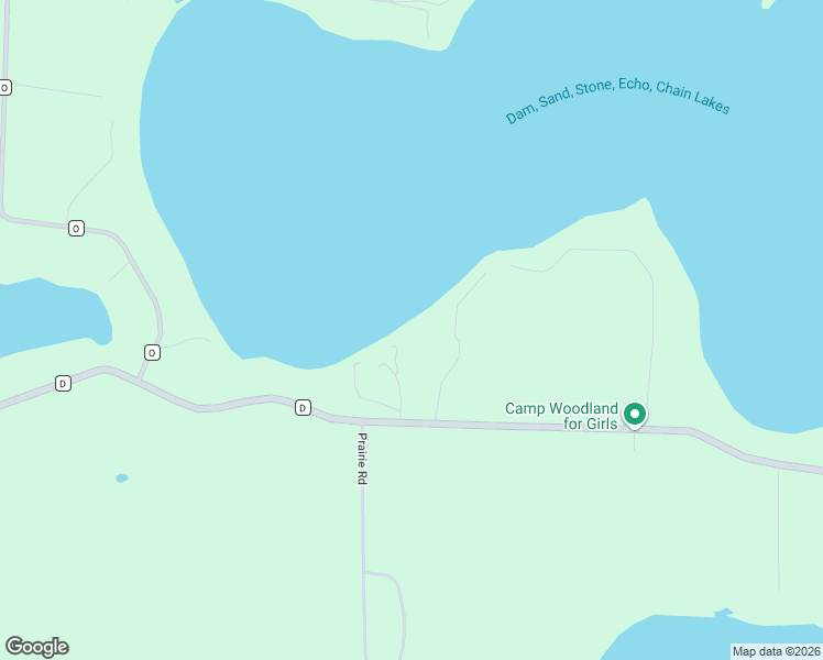 map of restaurants, bars, coffee shops, grocery stores, and more near 5214 County D in Eagle River